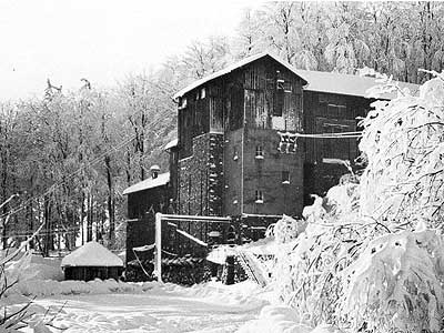 Basaltwerk Stangenroth im Winter