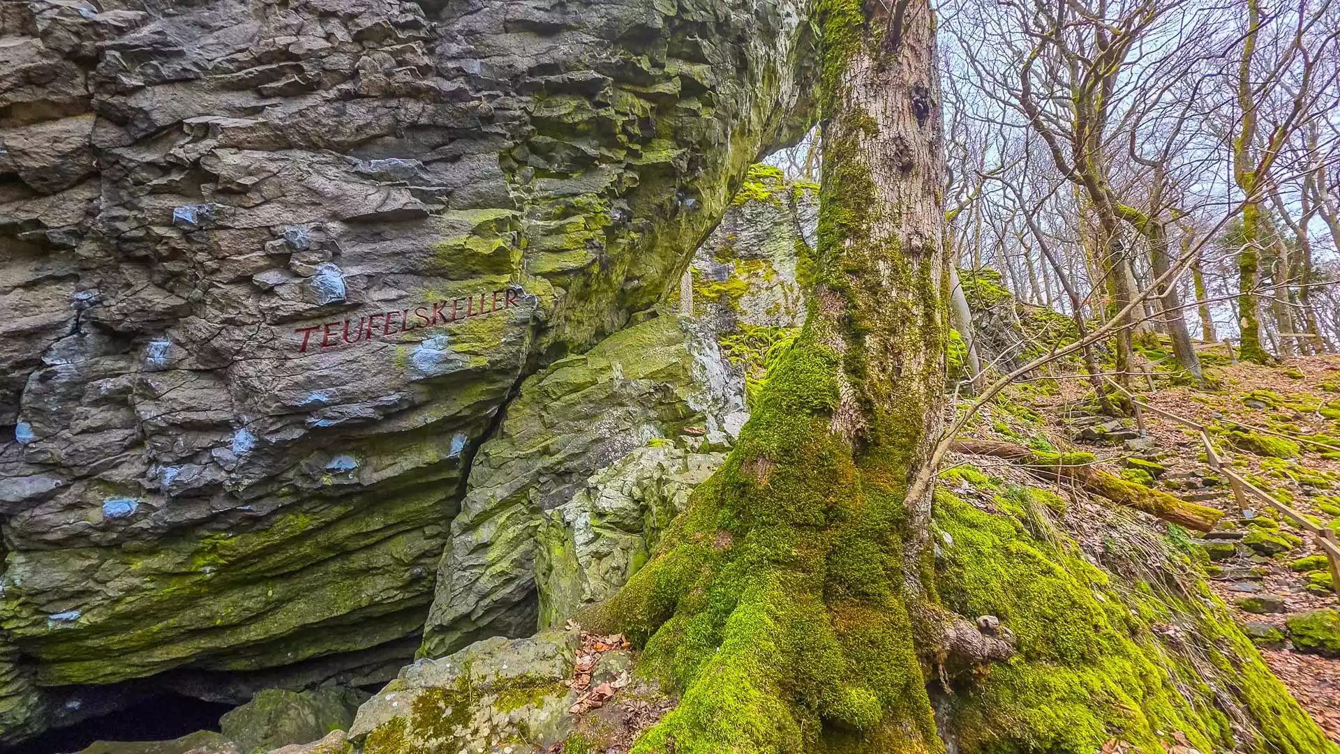 Teufelskeller Schriftzug