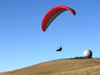 Gleitschirmfliegen auf der Wasserkuppe