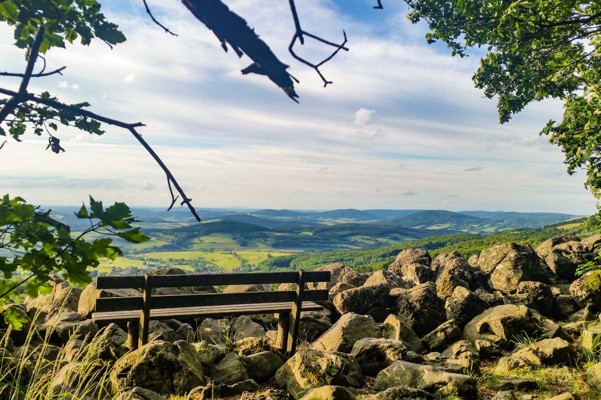 Bank auf dem Schafstein-Gipfel